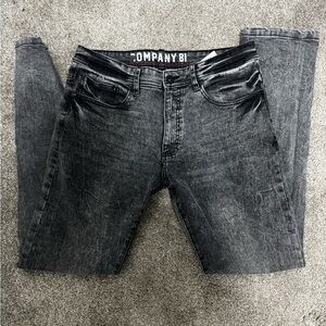Men’s Slim Fit Black Washed Jeans